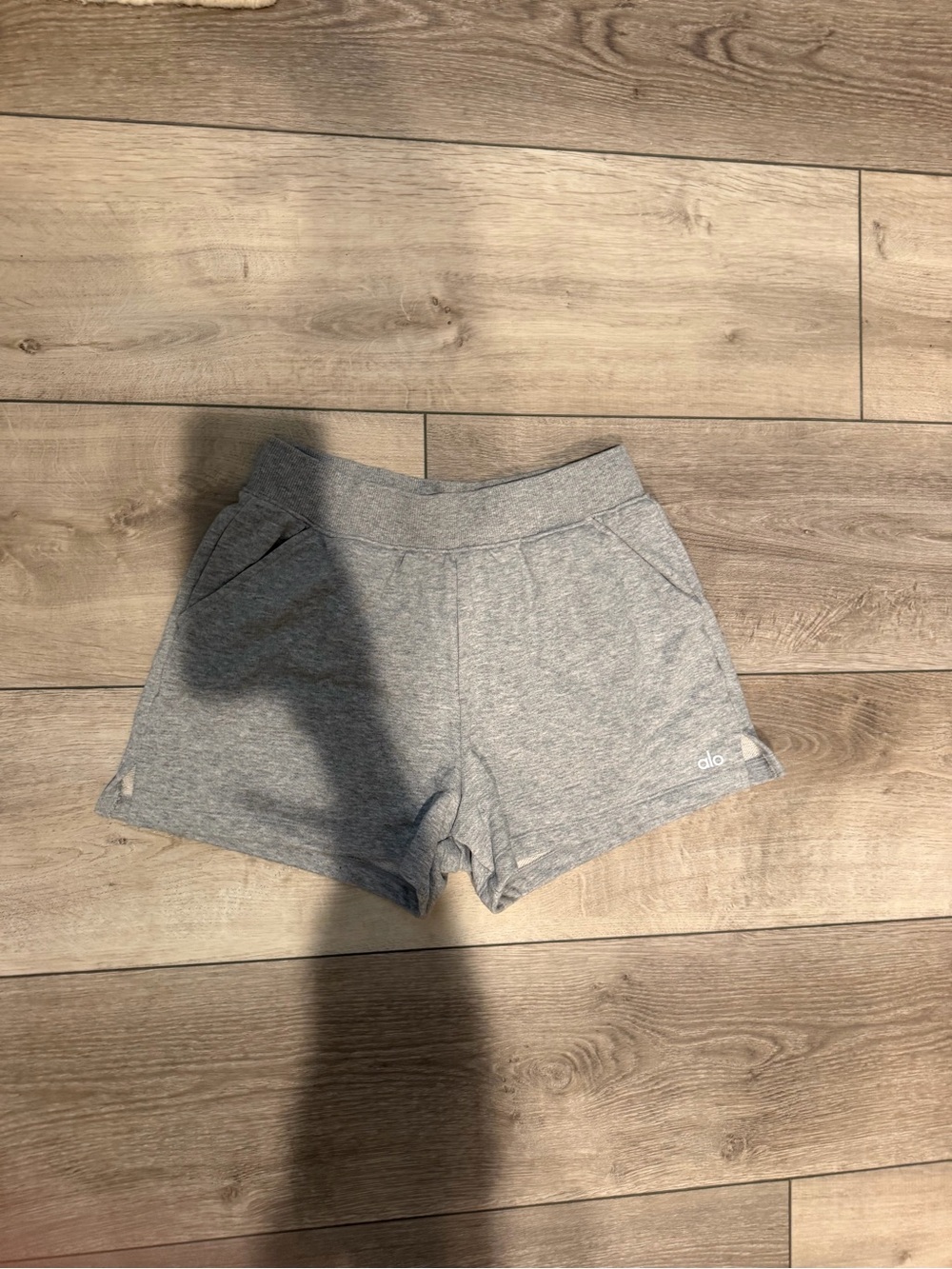 ALO Yoga Gray Heather Athletic Shorts - Women's Lightweight Lounge Shorts
